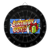 Birthday Boy Banner Dartbord (Voorkant)