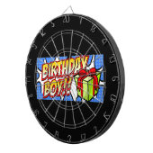 Birthday Boy Banner Dartbord (Voorkant Rechts)