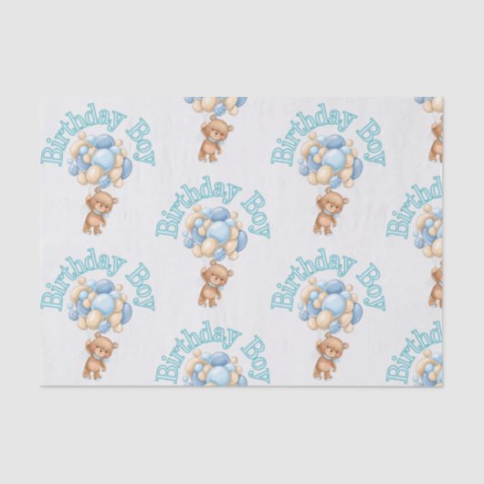 Birthday Boy Beer Tissuepapier (Voorkant)