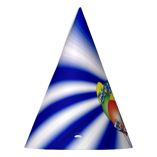 Birthday Boy Blue Feesthoedjes (Links)