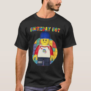 Birthday Boy Brick bouwklokken Master Builder T-shirt
