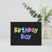 Birthday Boy Briefkaart (Staand voorkant)