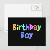 Birthday Boy Briefkaart (Voorkant / Achterkant)