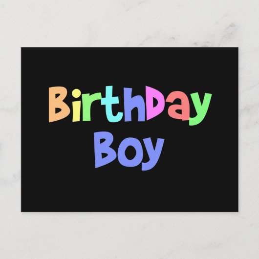 Birthday Boy Briefkaart (Voorkant)