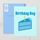 Birthday Boy Briefkaart (Voorkant / Achterkant)