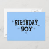 Birthday Boy Briefkaart (Voorkant / Achterkant)