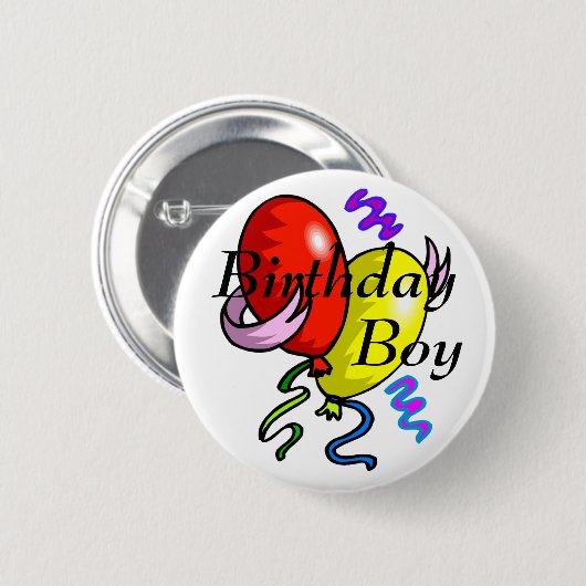 Birthday Boy Button (Voorkant /achterkant)