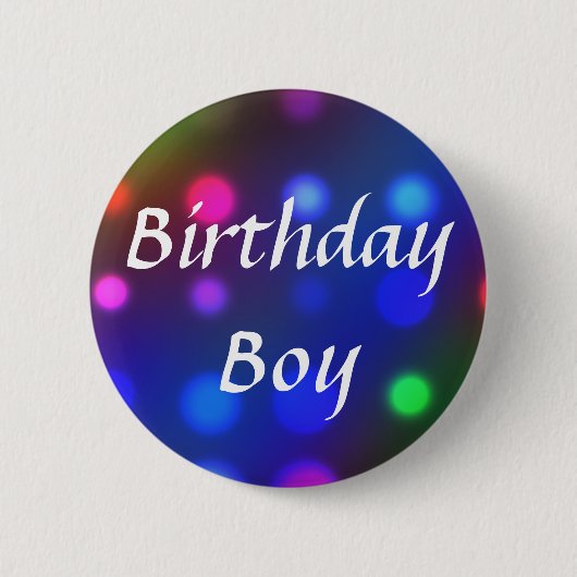 Birthday Boy Button Pin (Voorkant)