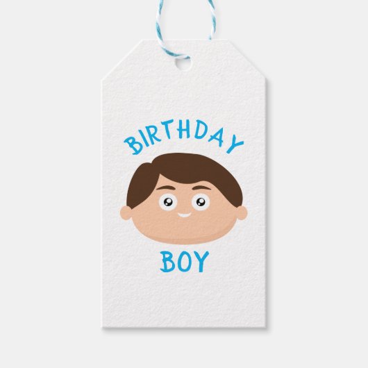 Birthday Boy Cadeaulabel (Voorkant)