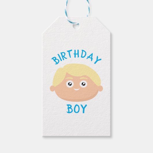 Birthday Boy Cadeaulabel (Voorkant)