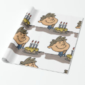 Birthday Boy Cadeaupapier (Uitgerold)