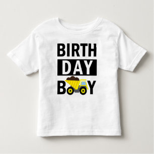 Birthday Boy Construction Birthday 1st Birthday Kinder Shirts