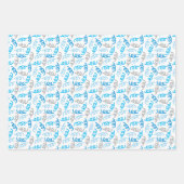 Birthday Boy Coordinating Pattern Wrapping Paper (Voorkant 2)