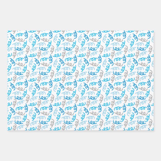 Birthday Boy Coordinating Pattern Wrapping Paper (Voorkant 2)