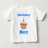 Birthday Boy Cupcake Shirt (Voorkant)