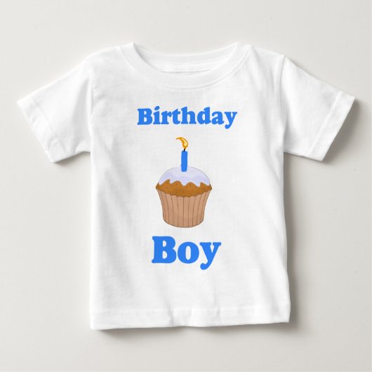 Birthday Boy Cupcake Shirt (Voorkant)