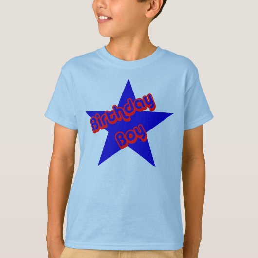 Birthday Boy Cute Design T-shirt (Voorkant)