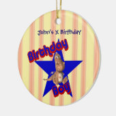 Birthday Boy Cute Dragon  Ornament (Links)