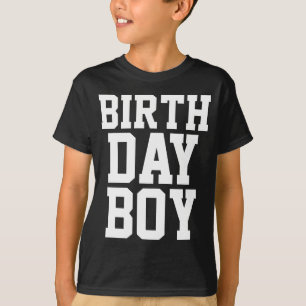 Birthday Boy (Eigen leeftijd aan de achterzijde) T-shirt
