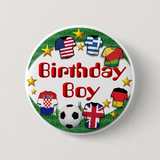 Birthday Boy (Football) ~ Button (Voorkant)