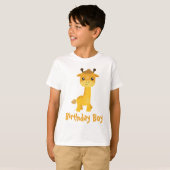 Birthday Boy Giraffe T-shirt (Voorkant volledig)