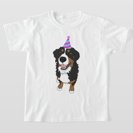 Birthday Boy/Girl Bernese Mountain Dog T-Shirt (Laagn)