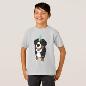 Birthday Boy/Girl Bernese Mountain Dog T-shirt (Voorkant volledig)
