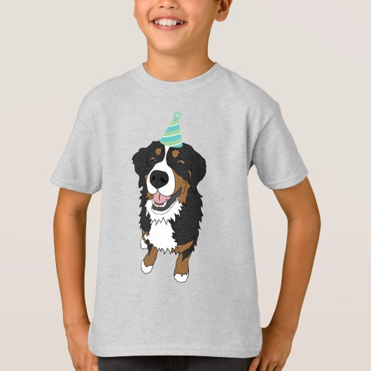 Birthday Boy/Girl Bernese Mountain Dog T-shirt (Voorkant)