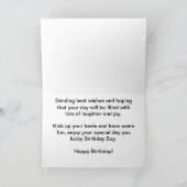 Birthday Boy Happy Birthday Kaart (Binnen)