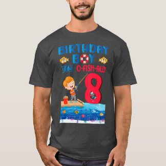 Birthday Boy I Am of ishAlly 8 Years Old 8th Birth T-shirt