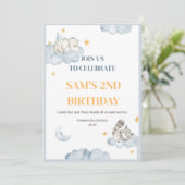 Birthday Boy Invitation Kaart (Staand voorkant)