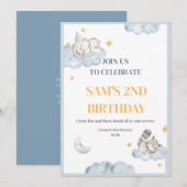 Birthday Boy Invitation Kaart (Voorkant / Achterkant)