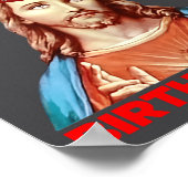 Birthday Boy Jesus Funny Christmas Party Hat Long Poster (Hoek)