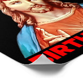 Birthday Boy Jesus Funny Christmas Party Hat  Poster (Hoek)