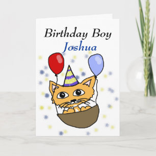 Birthday boy kaart