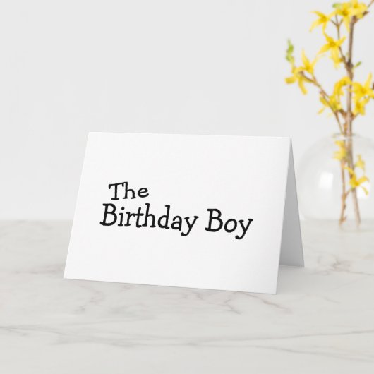 Birthday Boy Kaart (Gele Bloem)