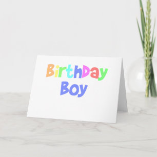 Birthday Boy Kaart