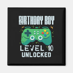 Birthday Boy Level 10 ontgrendelde gamer controlle Magneet