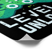 Birthday Boy Level 10 ontgrendelde gamer controlle Poster (Hoek)