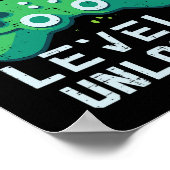 Birthday Boy Level 11 ontgrendelde gamer controlle Poster (Hoek)
