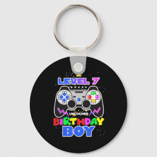 Birthday Boy Level 7 Unlocked Video Game 7th Birth Sleutelhanger