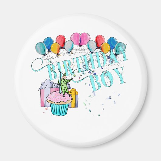 Birthday Boy Magneet (Voorkant)