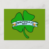 Birthday Boy met Beer Mok T-shirts Briefkaart (Voorkant)