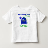 Birthday Boy Monster Kinder Shirts (Voorkant)