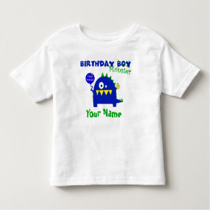 Birthday Boy Monster Kinder Shirts