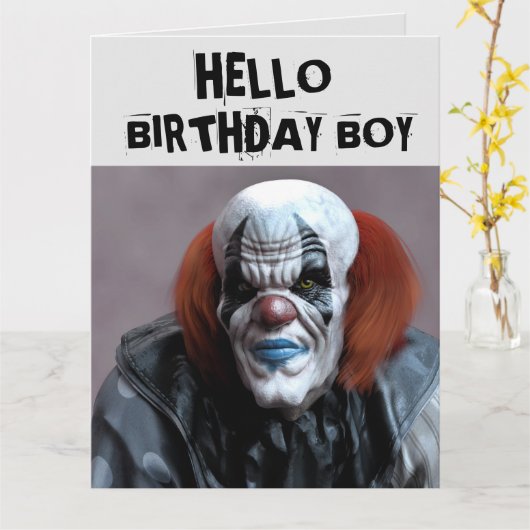 BIRTHDAY BOY OVERSIZED KAART (Gele Bloem)