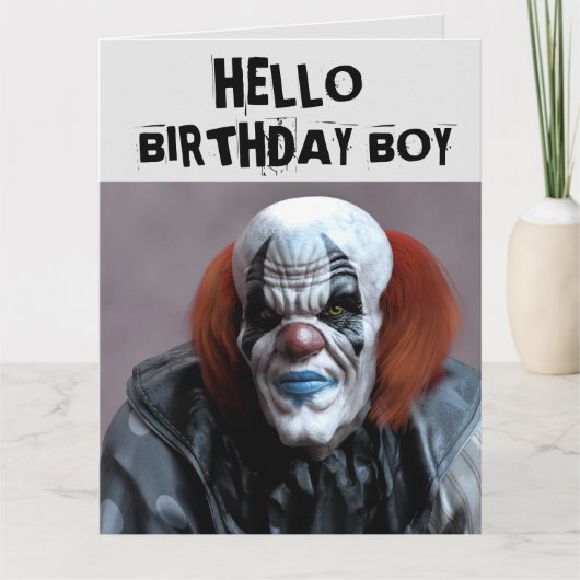 BIRTHDAY BOY OVERSIZED KAART (Voorkant)