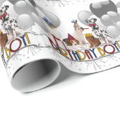 Birthday Boy Pack met honden met ballonnen Cadeaupapier (Rol Hoek)