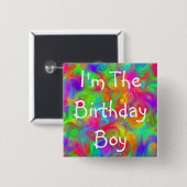 Birthday Boy Party Button (Voorkant /achterkant)