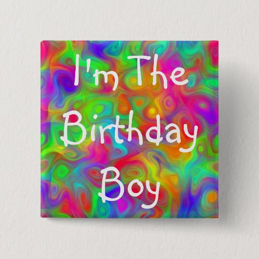 Birthday Boy Party Button (Voorkant)